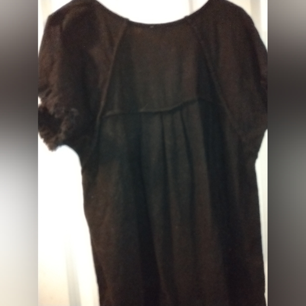 Umgee High-Low Frayed Hem Tunic, Small - Picture 4 of 4